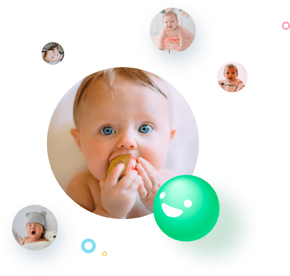 Lächelnde Babys