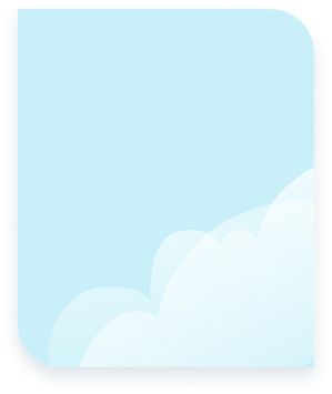 Carte kwit bleue clair
